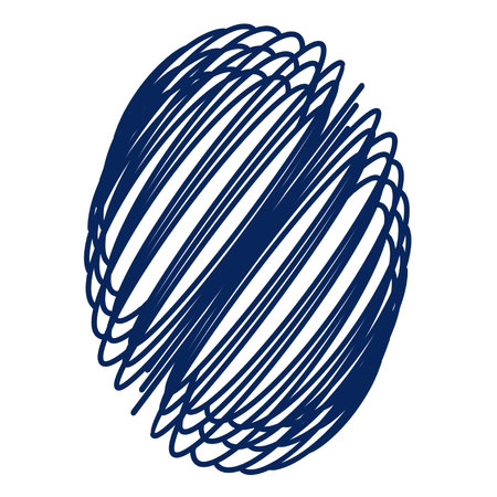 This optical art style artwork with illusion effect about blue spiral eggの写真素材