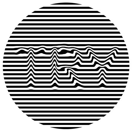 This optical art style artwork with illusion effect about vortexの写真素材