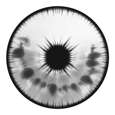 This illustration with impression art style eye subjectの写真素材