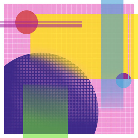 This artwork design with decorative style and minimalize, pop colorsの写真素材