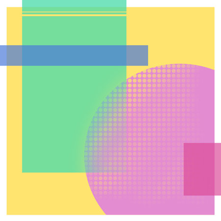 This artwork design with decorative style and minimalize, pop colorsの写真素材