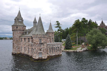German Castle built on one of the Thousand Islands, Ontario, Canada.のeditorial素材