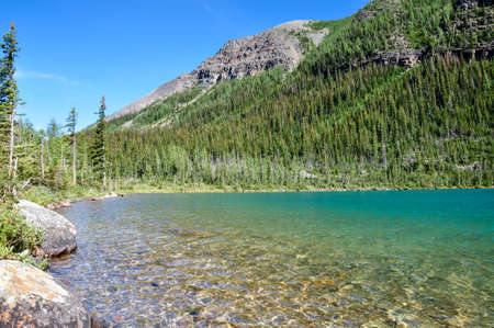 Temple pass trail in Banff National Park, Alberta, Canada.の写真素材