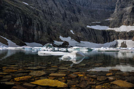 Iceberg Trail in Glacier National Park, Montana, USA.の写真素材