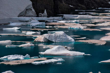 Iceberg Trail in Glacier National Park, Montana, USA.の写真素材