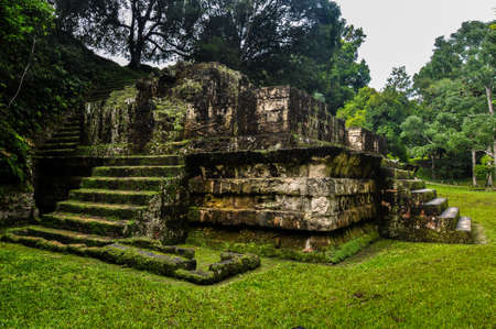 Majestic Tikal Ruins, in Guatemala.の写真素材