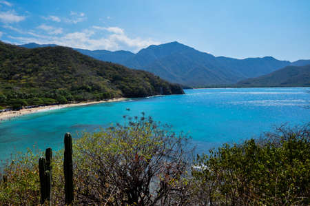 Crystal Beach at Tayrona National Park, Colombia.の写真素材