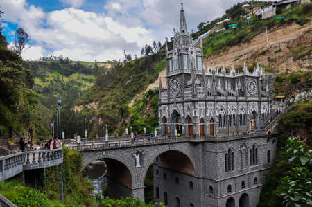 Las Lajas Church in South of Colombia.のeditorial素材