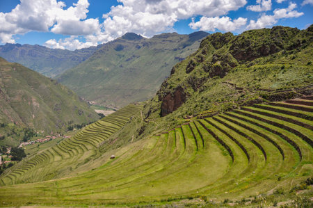 Pisac Incas ruins, Sacred Valley, Peru.