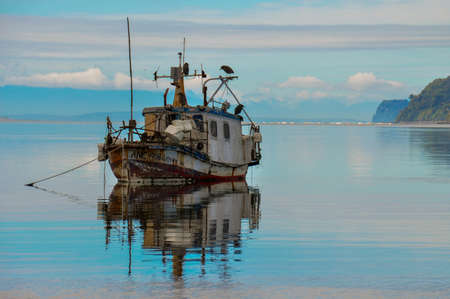 Fisherman paradise in Isla de Chiloe, Chileのeditorial素材