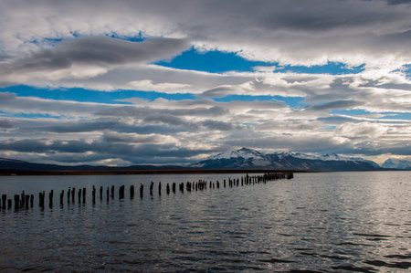 By the waterside in Puerto Natales, Chile.