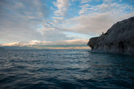 Head of a dog rock formations, Carretera Austral, HIghway 7, Chile.の写真素材