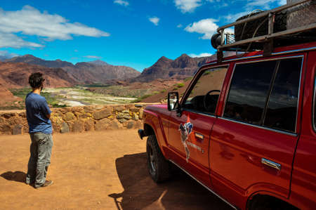 Road trip in the deserts of North Argentina.のeditorial素材