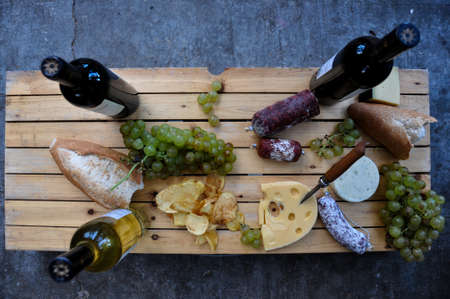 Time for some great food and wine, Cafayate, Argentina.の写真素材