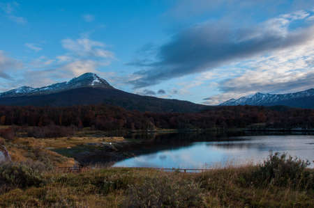 Landscapes of Tierra del Fuego, South Argentina.の写真素材
