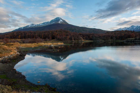 Landscapes of Tierra del Fuego, South Argentina.の写真素材
