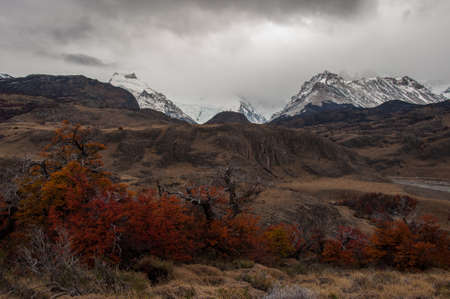 Autumn in El Chalten, Fitz Roy, Argentina.の写真素材