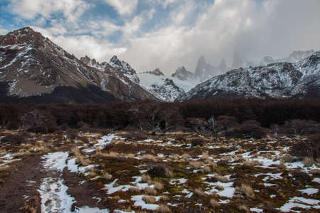 Landscapes of South Argentina, in the Fitz Roy trail.の写真素材