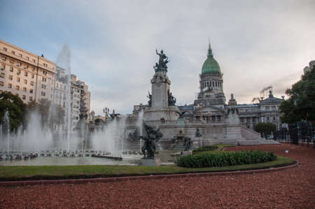Plaza de los dos Congresos in Buenos Aires, Argentina.のeditorial素材