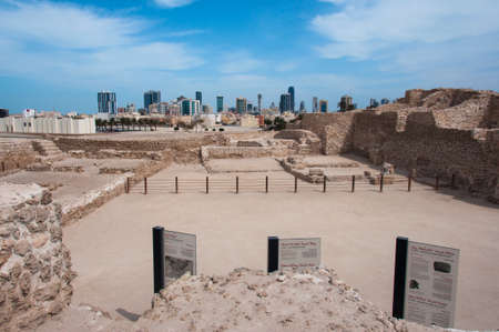 Qal At Al Bahrain Fort, Island of Bahrainの写真素材