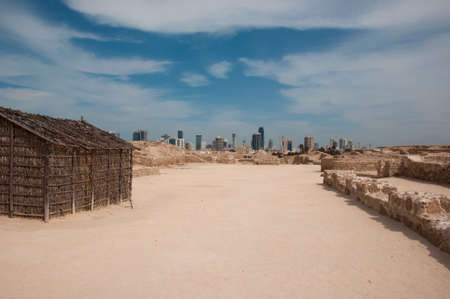 Qal At Al Bahrain Fort, Island of Bahrainの写真素材