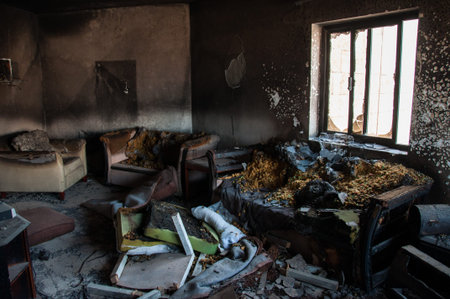Burned Appartment in Al Khobar, Saudi Arabia.