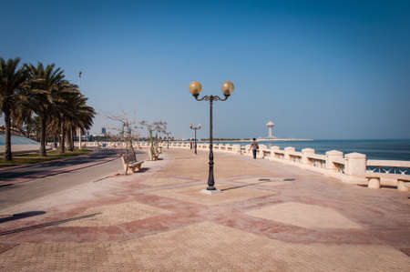 Boardwalk in Al Khobar, Saudi Arabia.の写真素材