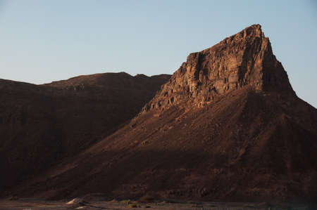Rock formations near Al-Ula in the deserts of Saudi Arabia.の写真素材