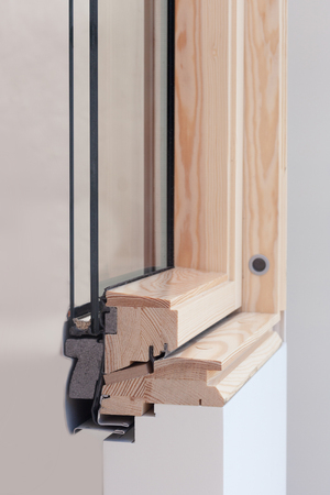 Skylight or roof window profile closeupの写真素材