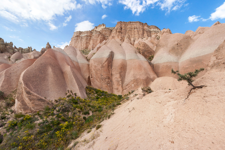 Pink and Red Valley near Goreme, Cappadociaの写真素材