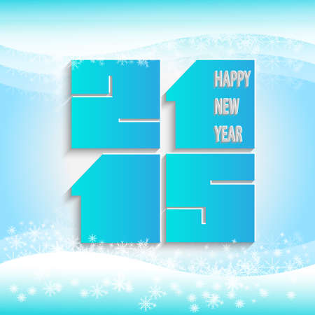 Illustration inscription new year 2015 vectorのイラスト素材