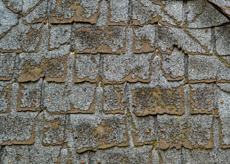 Old Roof Shingles for use in background or art design oor wallpaper.の写真素材