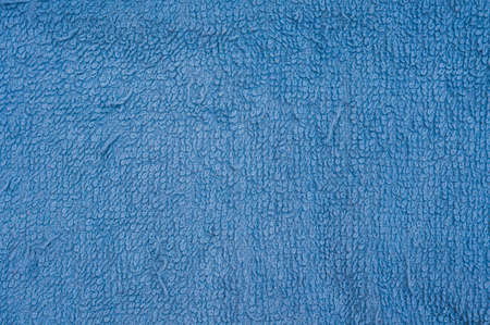 Closeup of blue cotton towelの写真素材