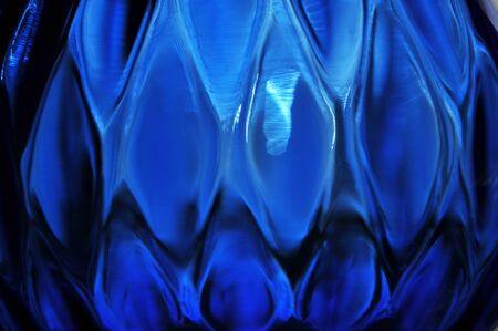 Abstract/pattern. Royal blue & black diamond pattern.の写真素材