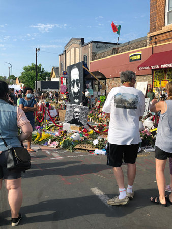 Minneapolis, Minnesota / USA - Jun 14 2020: Minneapolis, Minnesota / USA - Jun 14 2020: Memorial...