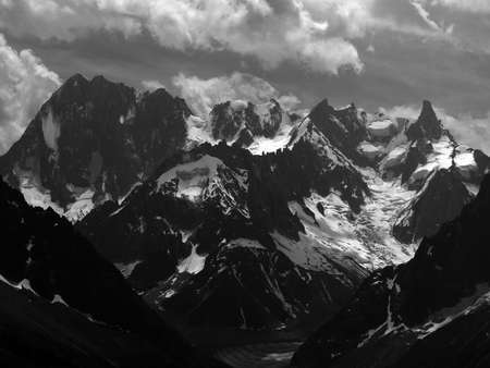 peaks in the Alpsの写真素材