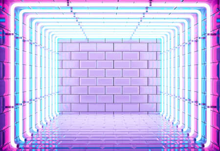 Color neon electronic style disco background concept.の写真素材