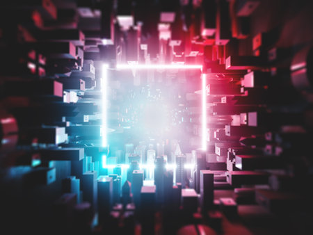 Neon background. Electronic light night background concept.