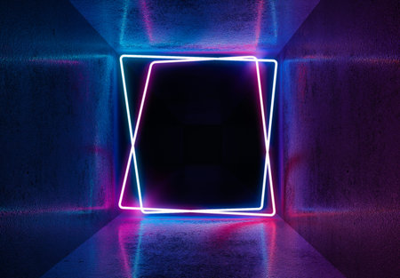 Neon background. Electronic light night background concept.