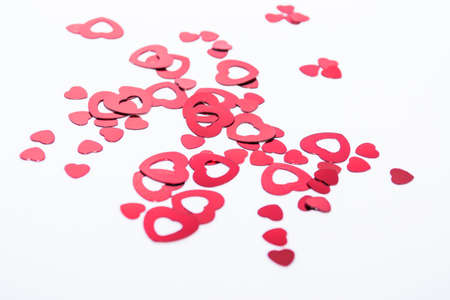 Dividends red heartsの写真素材