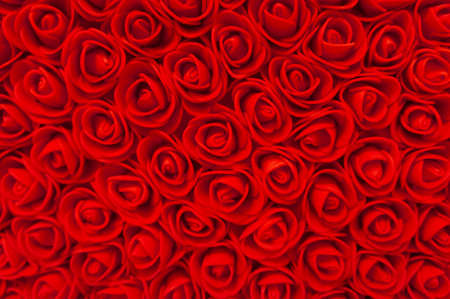 many red small roses background. texture, pattern, element for designの写真素材