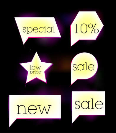 white sale tag stickerのイラスト素材