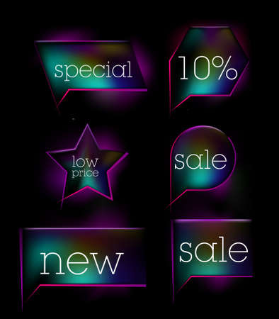 blue sale tag stickerのイラスト素材