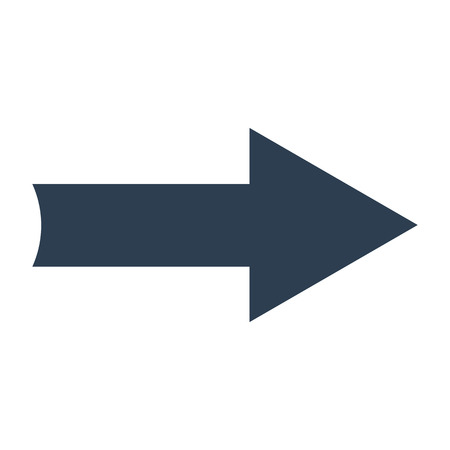Arrow Icon on white background. Vector illustrationのイラスト素材