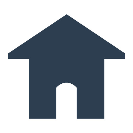 home icon on white background. Vector illustrationのイラスト素材