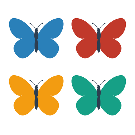 Colorful butterfly icon.のイラスト素材