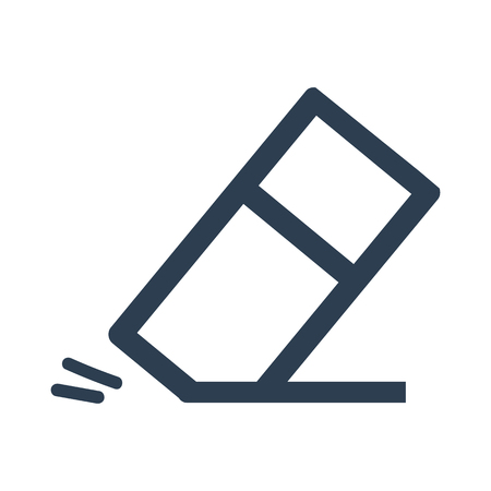 Eraser icon on white background. Vector illustration.のイラスト素材