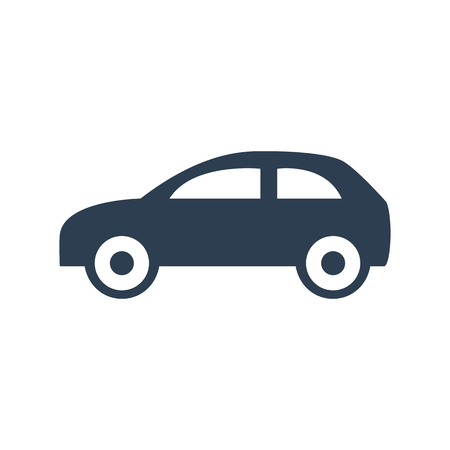Car icon on white background. Vector illustrationのイラスト素材