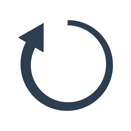 Refresh icon on white background. Vector Illustrationのイラスト素材