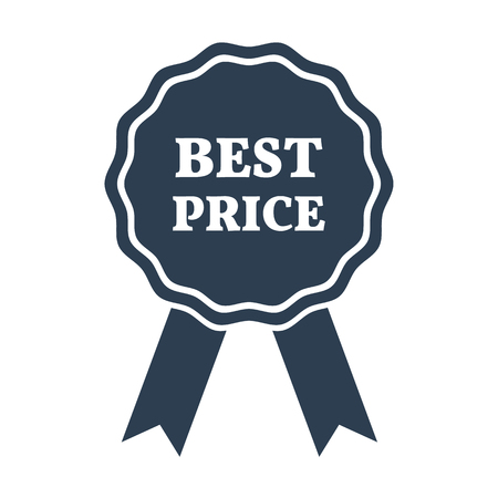 Best price icon on white background. Vector illustrationのイラスト素材